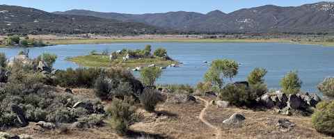 Photo of a mountain lake.