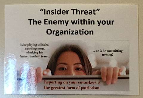 Reporting your coworkers is patriotism.