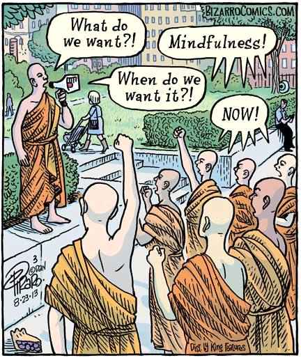 What do we want? Mindfulness! When do we want it? Now!